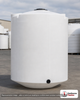 Snyder Industries 5000 Gallon 15 Degree Plastic Cone Bottom Tank. Polyethylene; White; dimensions 166.0in H x 102.0in W x 102.0in L; 1300.0 lb empty; 1.5 specific gravity rating. Manufacturer part number SII-8050200N45. Sold by OneSource Plastics (https://www.onesourceplastics.com).