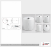 Dimensional spec drawing for Norwesco 4200 Gallon Vertical Tank (102" L x 102" W x 131" H)