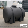 Norwesco 35 Gallon Black Horizontal Leg Tank. 35 gallon capacity; Polyethylene; Black; 23" H x 20" W x 29" L; fittings: 1