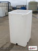Snyder Industries 120 Gallon Plastic Open Top Batch Storage Tank in White. Polyethylene; White; dimensions 46.6in H x 30.0in W x 30.0in L; 50.0 lb empty; 1.9 specific gravity rating. Manufacturer part number SII-570TDVOT-45. Sold by OneSource Plastics (https://www.onesourceplastics.com).