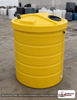 Chem-Tainer 150 Gallon Plastic Vertical Double Wall Waste Oil Tank with Oil Level Gauge in Yellow. 150 gallon capacity
