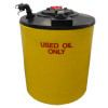 Chem-Tainer 150 gallon yellow double wall waste oil tank with oil level gauge, TC3449DC (34" dia x 49" H)