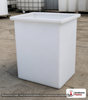 Chem-Tainer 56 Gallon Polypropylene Open Top Batch Storage Tank. 56 gallon capacity; Polypropylene; Natural White; 31" H x