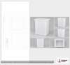 Dimensional spec drawing for Chem-Tainer 56 Gallon Rectangular Open Top Tank (26" L x 20" W x 31" H)