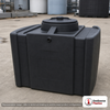Chem-Tainer 70 Gallon Plastic Portable Utility Tank in Black. 70 gallon capacity; Polyethylene; Black; 18" H x 26" W x 42" L.