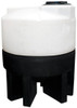 Chem-Tainer 75 Gallon 20 Degree Plastic Cone Bottom Tank with Poly Stand
