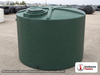 Bushman 3000 Gallon Green Vertical Water Storage Tank. Polyethylene; Green; dimensions 97.5in H x 102.0in W x 102.0in L; 413.0 lb empty; 1.0 specific gravity rating; fittings: 1 Inlet , 1 Outlet , 1 Manway / Lid; max temp 120 deg  F / 48 deg  C; 3 Year Warranty. Manufacturer part number 45833. Sold by OneSource Plastics (https://www.onesourceplastics.com).