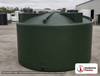 Bushman 5000 Gallon Dark Green Vertical Water Storage Tank. Polyethylene; Dark Green; dimensions 92.0in H x 140.0in W x 140.0in L; 800.0 lb empty; 1.0 specific gravity rating; fittings: 1 Inlet , 1 Outlet , 1 Manway / Lid; max temp 120 deg  F / 48 deg  C; 3 Year Warranty. Manufacturer part number 30433. Sold by OneSource Plastics (https://www.onesourceplastics.com).