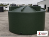 Bushman 5000 Gallon Dark Green Vertical Water Storage Tank. Polyethylene; Dark Green; 92" H x 140" W x 140" L; fittings: 1