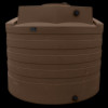 Bushman 2650 Gallon Dark Brown Vertical Water Storage Tank