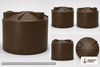 Bushman 5000 Gallon Dark Brown Vertical Water Storage Tank