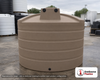 Bushman 5050 Gallon Mocha Rainwater Collection Storage Tank. 5050 gallon capacity; Polyethylene; Mocha; dimensions 96.0in H x 129.0in W x 129.0in L; 700.0 lb empty; 1.0 specific gravity rating; fittings: 1 Manway / Lid, 3 Outlets, 1 Inlet; max temp 120 deg  F / 48 deg  C; 3 Year Warranty. Manufacturer part number 45637. Manufactured by Norwesco. Sold by OneSource Plastics (https://www.onesourceplastics.com).