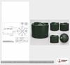 Bushman 5000 Gallon Dark Green Rainwater Collection Tank