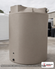 Bushman 3000 Gallon Mocha Rainwater Collection Storage Tank. Polyethylene; Mocha; dimensions 113.0in H x 96.0in W x 96.0in L; 415.0 lb empty; 1.0 specific gravity rating; fittings: 1 Inlet , 2 Outlets , 1 Manway / Lid; max temp 120 deg  F / 48 deg  C; 3 Year Warranty. Manufacturer part number 42854. Manufactured by Bushman. Sold by OneSource Plastics (https://www.onesourceplastics.com).