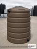 Bushman 330 Gallon Dark Brown Rainwater Collection Storage Tank. 330 gallon capacity; Polyethylene; Dark Brown; dimensions 63.0in H x 41.0in W x 41.0in L; 150.0 lb empty; 1.0 specific gravity rating; fittings: 1 Inlet , 2 Outlets , 1 Manway / Lid; max temp 120 deg  F / 48 deg  C; 3 Year Warranty. Manufacturer part number 40033. Manufactured by Bushman. Sold by OneSource Plastics (https://www.onesourceplastics.com).