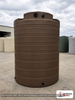 Bushman 4050 Gallon Dark Brown Rainwater Collection Storage Tank. 4050 gallon capacity; Polyethylene; Dark Brown; dimensions 129.0in H x 101.0in W x 101.0in L; 543.0 lb empty; 1.0 specific gravity rating; fittings: 1 Manway / Lid, 3 Outlets, 1 Inlet; max temp 120 deg  F / 48 deg  C; 3 Year Warranty. Manufacturer part number 40056. Manufactured by Norwesco. Sold by OneSource Plastics (https://www.onesourceplastics.com).