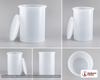 Dimensional spec drawing for Chem-Tainer 1000 Gallon Cylindrical Open Top Tank (66" L x 66" W x 72" H)