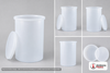 Dimensional spec drawing for Chemtainer 155 Gallon Open Top - Cylindrical (36" L x 36" W x 36" H)