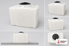 Chem-Tainer 25 Gallon Plastic Portable Utility Tank in White