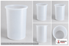 Dimensional spec drawing for Chem-Tainer 260 Gallon Cylindrical Open Top Tank (36" L x 36" W x 60" H)