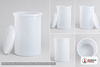 Dimensional spec drawing for Chem-Tainer 260 Gallon Cylindrical Open Top Tank (39" L x 39" W x 53" H)