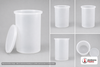 Dimensional spec drawing for Chemtainer 30 Gallon Open Top - Cylindrical (20" L x 20" W x 30" H)