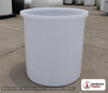 Chem-Tainer 330 Gallon Plastic Open Top Batch Storage Tank. 330 gallon capacity; Polyethylene; Natural White; 48" H x 45" W