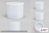 Dimensional spec drawing for Chem-Tainer 360 Gallon Cylindrical Open Top Tank (48" L x 48" W x 48" H)