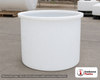 Chem-Tainer 440 Gallon Plastic Open Top Batch Storage Tank. 440 gallon capacity; Polyethylene; Natural White; 48" H x 52" W