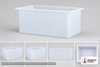 Chem-Tainer 45 Gallon PE Rectangular Open Top Tank