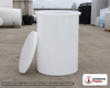 Chem-Tainer 55 Gallon Plastic Open Top Batch Storage Tank. 55.0 gallon capacity; Polyethylene; Natural White; dimensions 36.0in H x 22.0in W x 22.0in L; 25.0 lb empty; 1.9 specific gravity rating; max temp 120 deg  F / 48 deg  C; 3 Year Warranty. Manufacturer part number TC2236AA. Sold by OneSource Plastics (https://www.onesourceplastics.com).