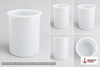 Dimensional spec drawing for Chem-Tainer 550 Gallon Cylindrical Open Top Tank (48" L x 48" W x 72" H)