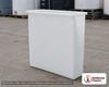 Chem-Tainer 67 Gallon Plastic Open Top Batch Storage Tank. 67.0 gallon capacity; Polyethylene; Natural White; dimensions 36.0in H x 12.0in W x 36.0in L; 40.0 lb empty; 2.0 specific gravity rating; max temp 120 deg  F / 48 deg  C; 3 Year Warranty. Manufacturer part number r123636a. Sold by OneSource Plastics (https://www.onesourceplastics.com).