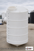 Snyder Industries 850 Gallon 15 Degree Plastic Cone Bottom Tank. Polyethylene; White; 48" H x 48" W x 48" L.