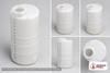 Dimensional spec drawing for Snyder Industries 850 Gallon Cone Bottom Tanks - Closed Top