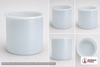 Dimensional spec drawing for Chem-Tainer 90 Gallon Cylindrical Open Top Tank (30" L x 30" W x 30" H)