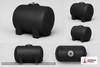 Norwesco 125 Gallon Black Horizontal Leg Tank
