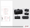 Dimensional spec drawing for Norwesco 725 Gallon Horizontal Leg Tank (101" L x 49" W x 54" H)