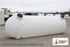 Norwesco 10000 Gallon Plastic Multi-Use Underground Liquid Storage Tank. Polyethylene; White; dimensions 107.0in H x 101.0in W x 356.0in L; 3001.0 lb empty. Manufacturer part number N-45686. Sold by OneSource Plastics (https://www.onesourceplastics.com).