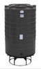 Enduraplas 1100 Gallon 15 Degree Plastic Cone Bottom Tank with Stand in Black