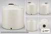 Dimensional spec drawing for Chem-Tainer 2500 Gallon Vertical Tank (95" L x 95" W x 89" H)