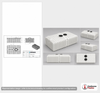 Dimensional spec drawing for Norwesco 2600 Gallon Septic Tank (155" L x 99" W x 51" H)