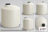 Dimensional spec drawing for Chem-Tainer 3200 Gallon Vertical Tank (95" L x 95" W x 112" H)