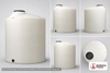 Dimensional spec drawing for Chem-Tainer 4500 Gallon Vertical Tank (95" L x 95" W x 156" H)