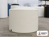 Chem-Tainer 700 Gallon Plastic Vertical Liquid Storage Tank. 700 gallon capacity; Polyethylene; Natural White; 60" H x 64" W