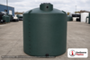 Norwesco 2100 Gallon Dark Green Vertical Water Storage Tank. 2100 gallon capacity; Polyethylene; Dark Green; dimensions 89.0in H x 87.0in W x 87.0in L; 269.0 lb empty; 1.0 specific gravity rating; fittings: 1 Inlet , 1 Outlet , 1 Manway / Lid; max temp 120 deg  F / 48 deg  C; 3 Year Warranty. Manufacturer part number 44413. Manufactured by Norwesco. Sold by OneSource Plastics (https://www.onesourceplastics.com).