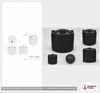 Dimensional spec drawing for Enduraplas 5050 Gallon Vertical Water Tank (120" L x 120" W x 120" H)