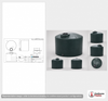 Norwesco 3000 Gallon Dark Green Vertical Water Storage Tank