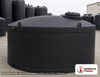 Snyder Industries 5000 Gallon Black Vertical Water Storage Tank. Polyethylene; Black; dimensions 87.0in H x 144.0in W x 144.0in L; 900.0 lb empty; 1.0 specific gravity rating; fittings: 1 Inlet , 1 Outlet , 1 Manway / Lid; max temp 120 deg  F / 48 deg  C; 3 Year Warranty. Manufacturer part number wb84. Manufactured by Snyder. Sold by OneSource Plastics (https://www.onesourceplastics.com).