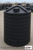 Enduraplas 10000 Gallon Black Vertical Water Storage Tank. Polyethylene; Black; 178" H x 144" W x 144" L; fittings: 1 Inlet